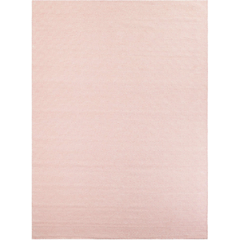 Tapis contemporain de couleur Ohara rose, Rectangle 10 pi x 14 pi 1 po