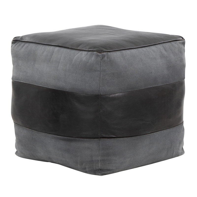 Toile en cuir et toile grise, Gris