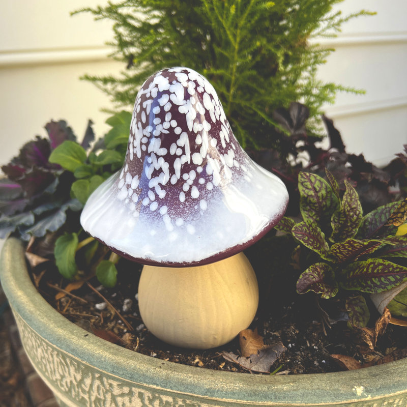 Accessoires de jardin en céramique, Mauve