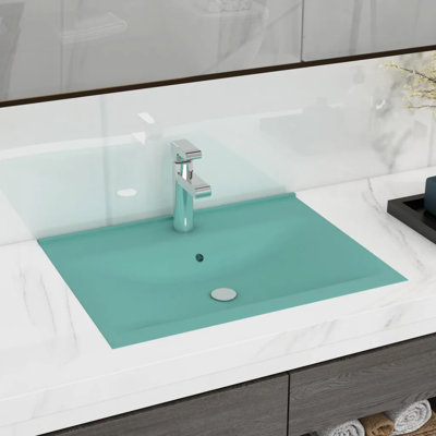 vidaXL Luxury Basin with Faucet Hole Matt 23.6x18.1" Ceramic