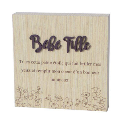 Plaque Bebe Fille