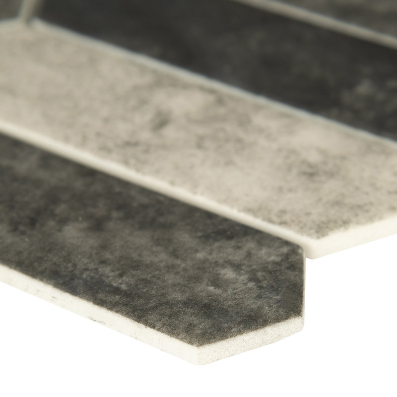 Montessa Spire 10 in. x 14 in. Glossy Glass Mosaic Floor and Wall Tile, Metro Hera