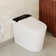 Smart Toilet With Voice Control, Bubble Shield, Heated Bidet Seat, AUTO Open&Close, Warm Wash/Dryer