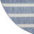  Positano 12' x Round Navy Ivory Modern Rug-774201642