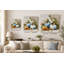 Art mural sur toile bleu et blanc-2075788968