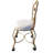 Elegant Gold 18" Vanity Stool with Smooth-Rolling Casters-213667221