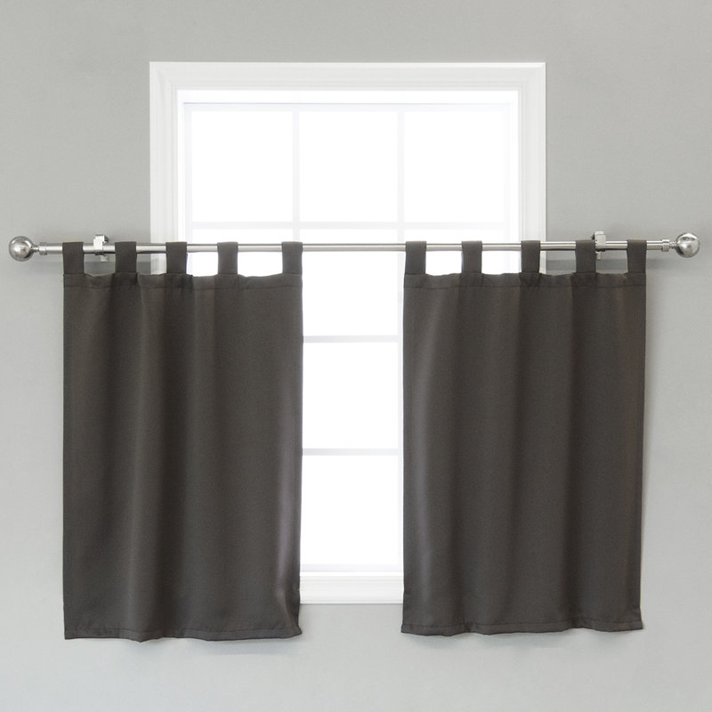 Cantonnière sur mesure 29 po Portersville, Gris foncé