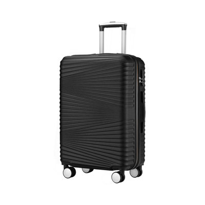 Valise légère de 20 pouces avec roulettes à roulettes Valise rigide extensible, bagage à carreaux 20 po