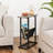 Side Table For Small Spaces, Slim Bedside Table With Storage Holder-106839759