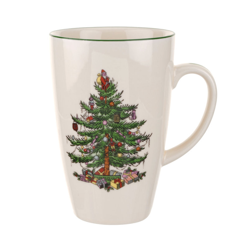 Spode Christmas Tree Latte Mug 22Oz