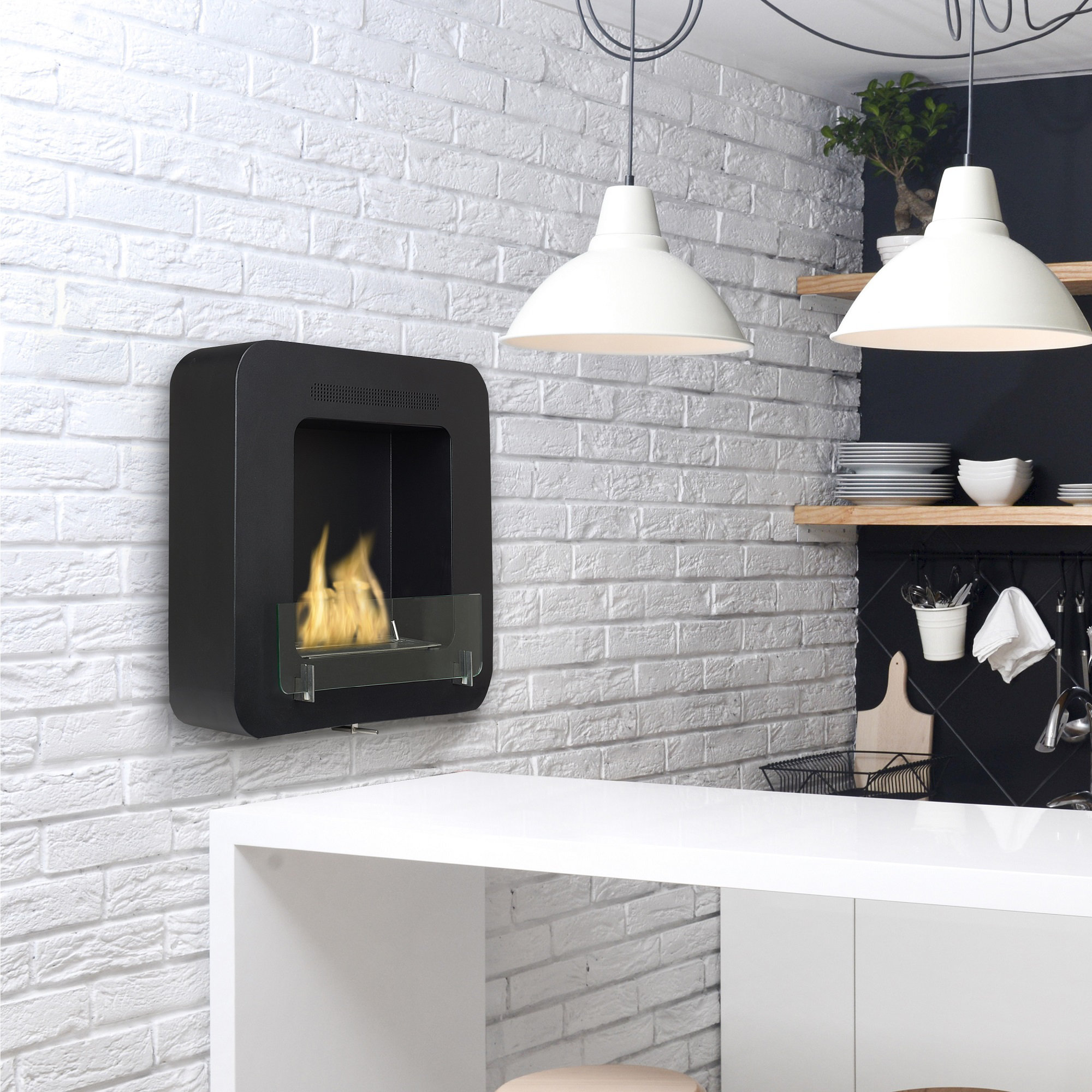 Eco-Feu Cosy Wall Mounted Ethanol Fireplace - Wayfair Canada