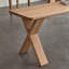 Banc en bois massif Burlywood