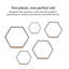 Gardner 5 Piece Hexagon Floating Shelf-11111911