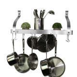 Handcrafted Gourmet Stainless Steel Wall Mounted Pot Rack