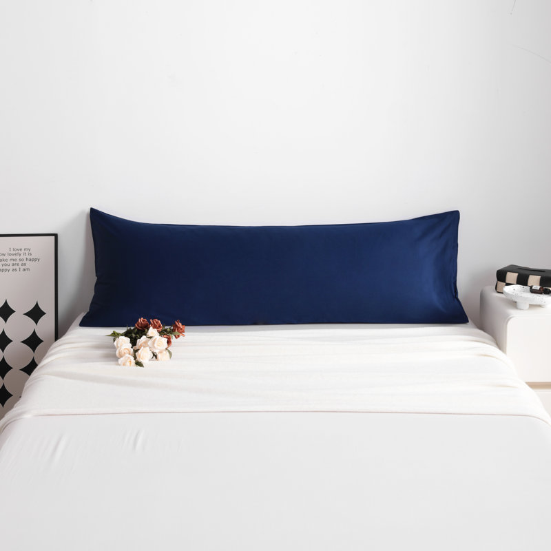 Egyptian-Quality Cotton Body Pillow Cover, 500 Thread Count Cotton Sateen Body Pillowcase with Envelope Closure, 20x54 Inches - NTBAY