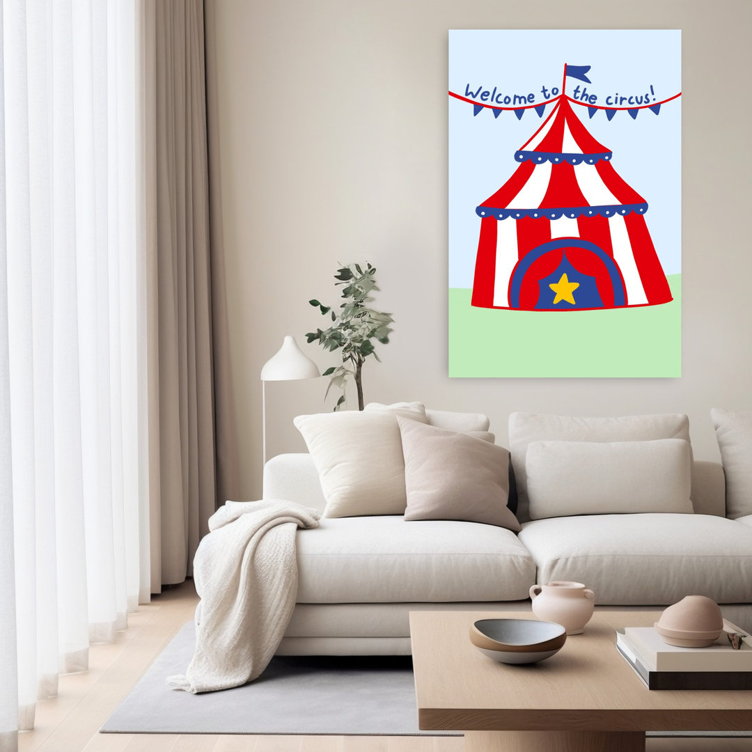 Circus Extravaganza Colorful Playful Retro Landscape Nature Wall Art