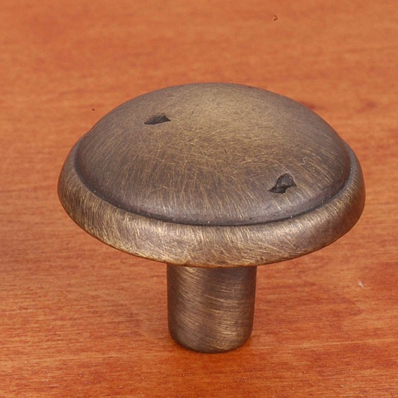 CK Series 1 3/8" Diameter Mushroom Knob, Antique English