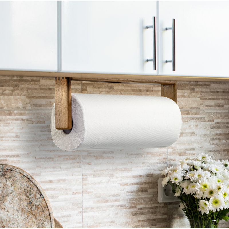 Wood Paper Towel Holder