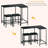 Bar Table And Chair Set 2 Stool Small Convertible Dining Table
