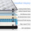 Matelas hybride à ressorts ensachés en mousse à mémoire de forme de 10 pouces dans une boîte avec mousse à mémoire de forme certifiée Certipur-Us-36968349