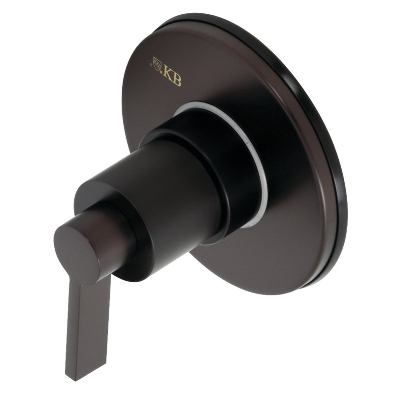 Kingston Brass NuvoFusion Single-Handle Wall Mount Three-Way Diverter Valve with Trim Kit, Oil Rubbed Bronze