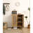 Natural Rattan Storage Cabinet Double-Door Shoe Cabinet With Large Storage Space And Durable Structure