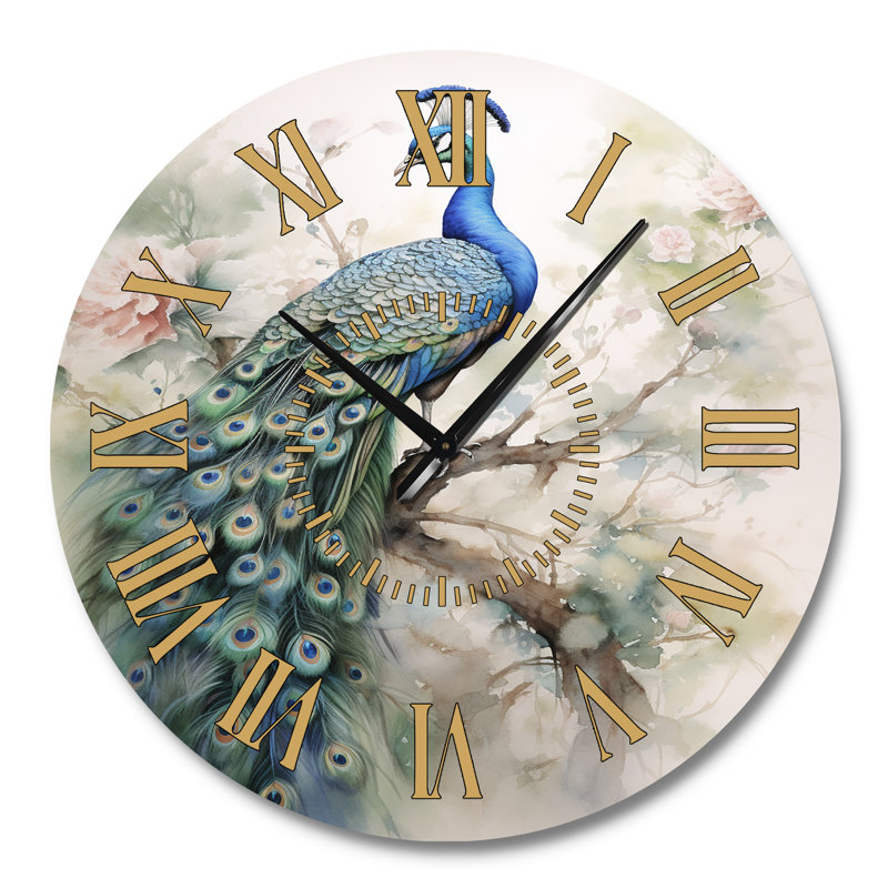Horloge murale à l'encre bleue II, Grand