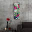 Art mural en verre épique «Bougainvilla 1» par Coco Good, 16 po x 48 po-111168032