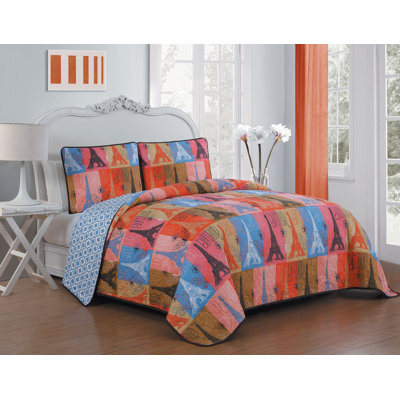Traditional Polyester Geometric Shapes Quilt