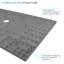 Base de douche avec seuil central 60 po x 36 po Transolor Trimslate-115485253