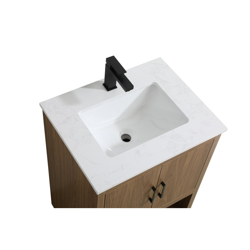 Meuble-lavabo simple 24 po Kirkbride, Noyer brun