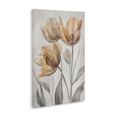 Pressed Poppies Florals Canvas, design par Petal Prints Design