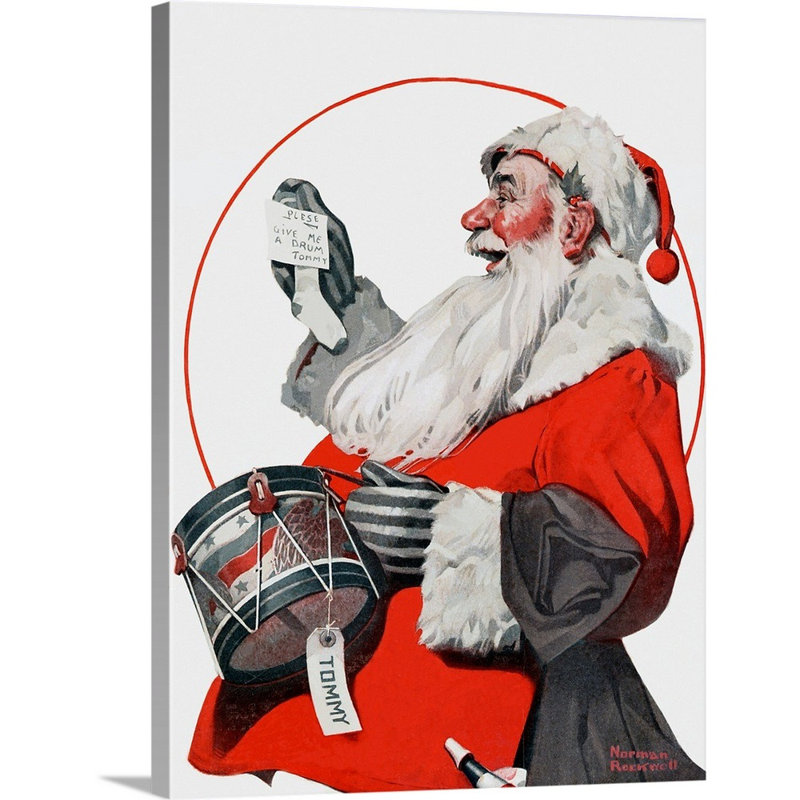 «A Drum For Tommy», art mural sur toile, Toile tendue, H 16 po x l 12 po x P 1,25 po
