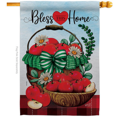 Drapeau de maison en polyester 40 x 28 po Almedina