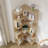 Cuadra Solid Wood Corner Bookshelf Storage Display Shelf Corner Bookcase-13653455