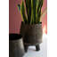  Ensemble de 2 pots décoratifs en fer avec pieds - 17 po de hauteur