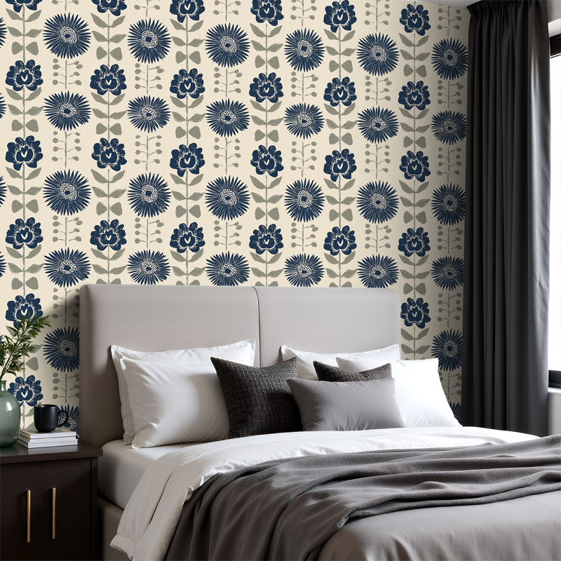 Papier peint auto-adhésif Boho Farmhouse, 117.96" L x 23.6" W