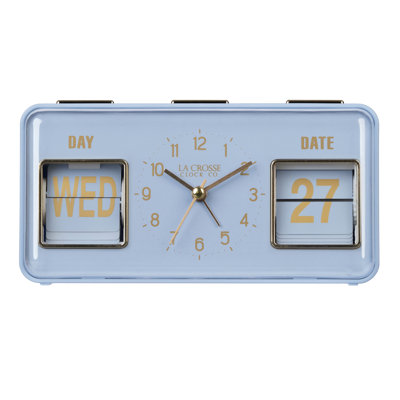 Daily Flip Tabletop Alarm Clock with Calendar