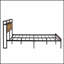 Structure de lit plateforme robuste en métal avec tête de lit, pied de lit et ports USB pour plus de commodité et de rangement-451037855