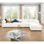 Canapé modulaire modulaire avec rangement et accoudoirs cylindriques-1784350699