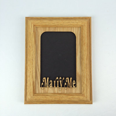 Oak Solid Wood Picture Frame with Mat
