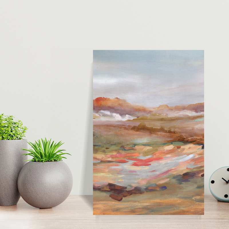 Painted Desertscape by Carol Robinson - Print, 45.72 cm H x 30.48 cm W