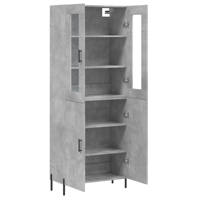 Miktat Display Cabinet, Concrete Grey
