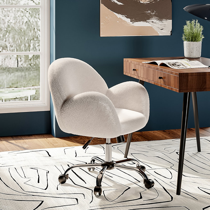 Adhvik Office Chair, White