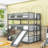 Full Over Full Over Full Bunk Bed With Convertible Slide And Ladder,Guardrails-693757430