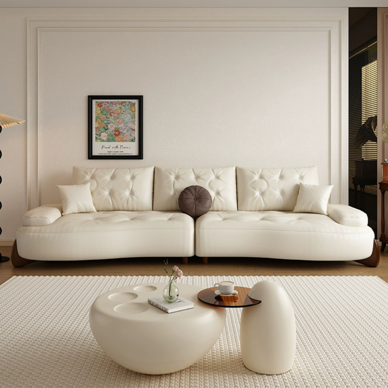 Modern Simple Cream Style Design Sofa