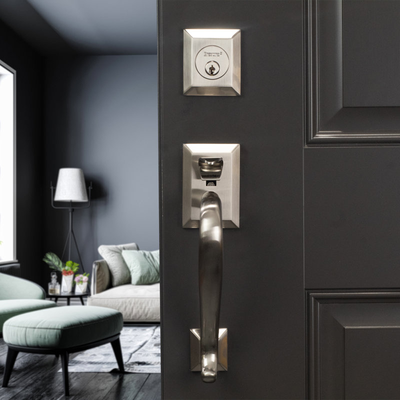 Handle With Lever And Deadbolt, Left