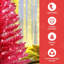 Arbre de Noël 4 pi avec 50 lumières UL et 122 pointes en PVC - Arbre de Noël artificiel pré-éclairé pour la décoration d'intérieur