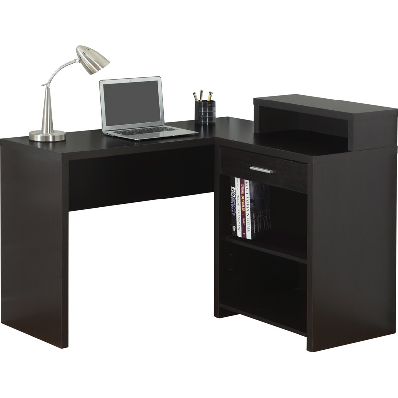 L-Shaped Computer Desk, Cappuccino