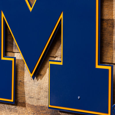 University Of Michigan Layered Metal Wall Art